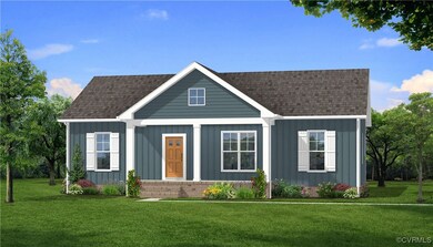 View of front of house featuring a front lawn