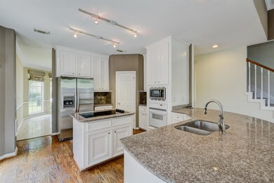 Generous counter space with an island cook top