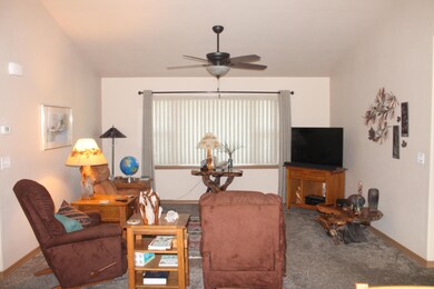 Living room from dining area