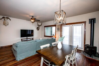 dining room and living room