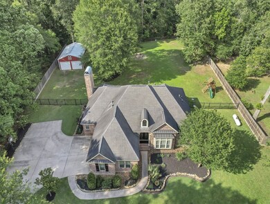 Aerial view of this custom Caretex home.