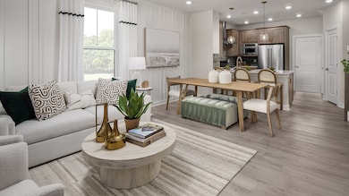 Living Space Opening to the Kitchen