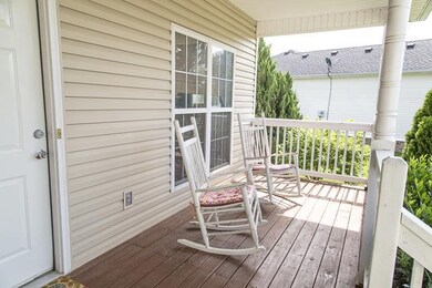 Charming rocking chair front porch.