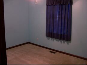 Carpet in one bedroom