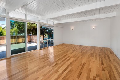 Living room and deck - upstairs unit