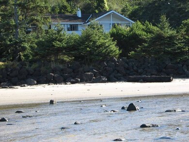 From beach looking at home