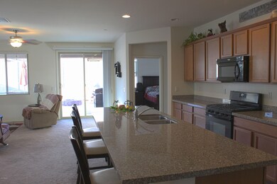 Kitchen and living area