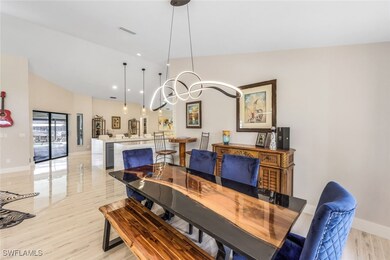 Dining room featuring light wood-type flooring and