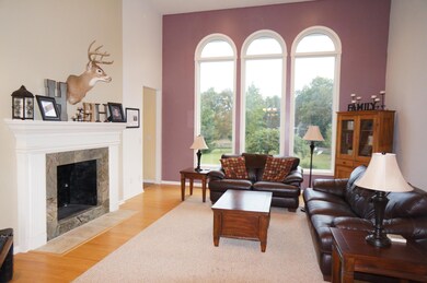 Two Story Ceiling Height in Living Room