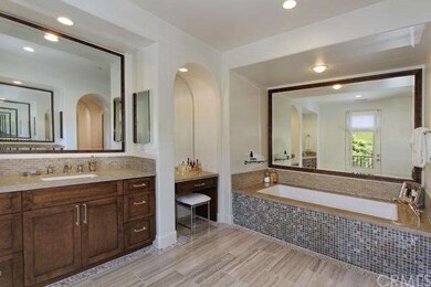 The spa quality master bath features Walker Zanger