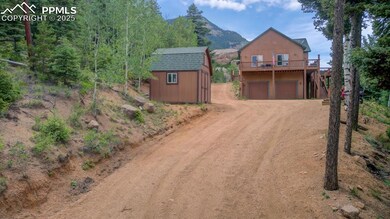 Driveway leading to the front of home