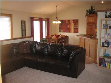 View of Living Room from front door