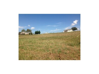 Gentle upslope from roadway