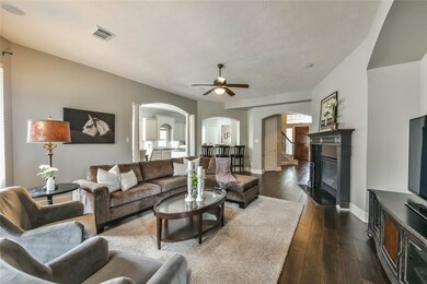 Family room with gas log fireplace