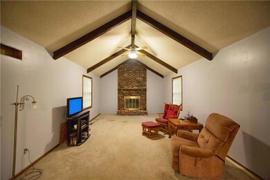 Vaulted ceiling with new wall paint and Ceiling fa