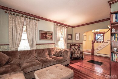 Charming Living room, unique built-ins, wood floor