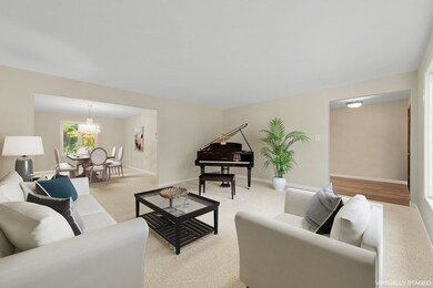 Virtually staged furniture to provide alternative 