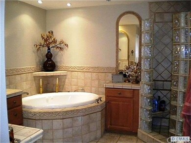 Beautiful master bath with custom tiled shower and