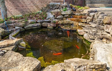 Koi Pond By Front Porch
