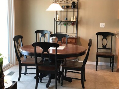 Dining area with sliders to deck
