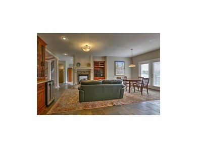Large Hearth Room with Fireplace (see through from
