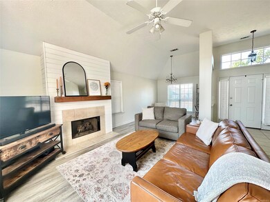 Gas fireplace for those cozy fall days