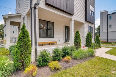 UNIT B and it's beautiful landscaping.