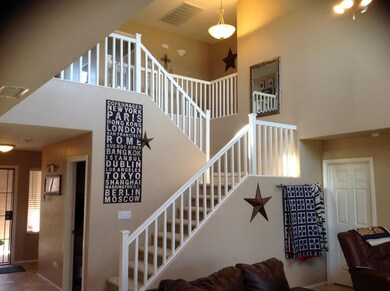 family room stair detail