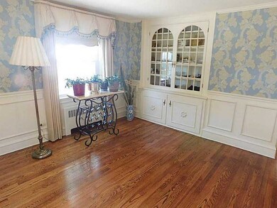 Dining Room. pretty built-in hutch in dining room
