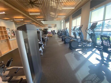 Gym with wood ceiling