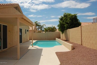 Backyard with pool