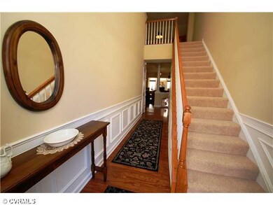 Foyer - 2-story foyer with hardwood floors.