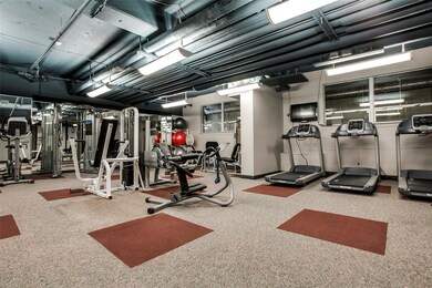 Exercise room featuring carpet