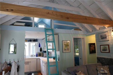 This custom made ladder comes down...