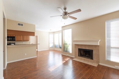 Hardwood floors. Large windows.
