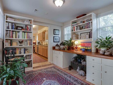 Tile floor and lots of good storage. From here, yo