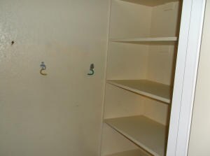 Kitchen Pantry with shelving....