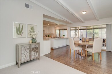 Flexible dining space is great for everyday meals or large holiday dinners.