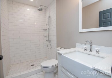 Bathroom before shower door install