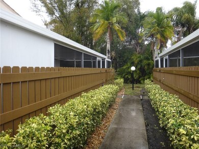 Sidewalk to unit 104
