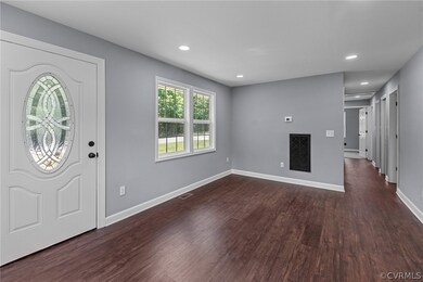 Living room showing the NEW luxury vinyl plank flo