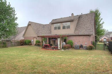 Backyard is beautifully landscaped!