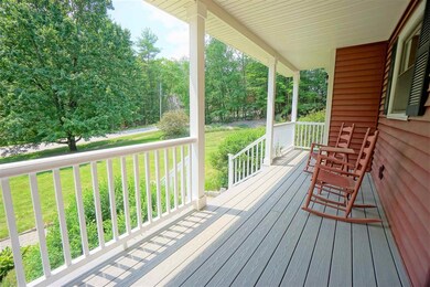 Front porch has new composite decking and stairs