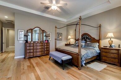 Master with wood floors
