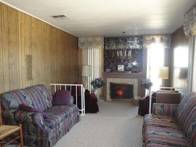 Livingroom with electric fireplace