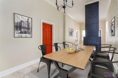 Dining Room has double sided gas fireplace (Dining