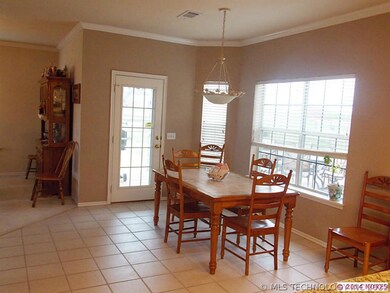 Nice large eat in kitchen with door to back deck.
