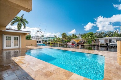 Gorgeous water views from your enormous travertine