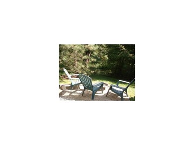 Private wooded backyard