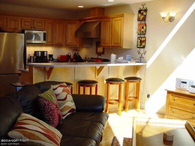 Living and kitchen